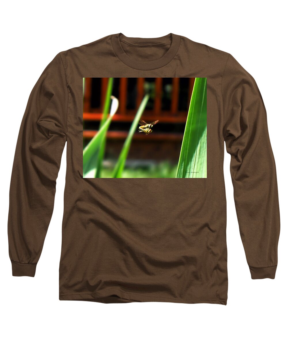 Bee Long Sleeve T-Shirt featuring the photograph Leave No Bee Behind by Thomas Woolworth