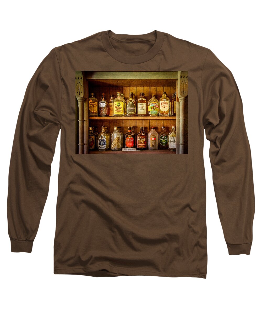 Liquor Long Sleeve T-Shirt featuring the photograph Liquor Cabinet by Paul Freidlund