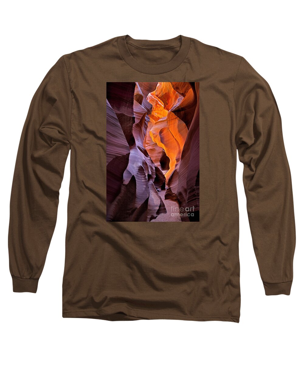 Arizona Long Sleeve T-Shirt featuring the photograph Lower Antelope Glow by Jerry Fornarotto