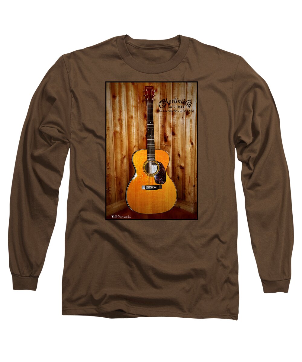 Martin Long Sleeve T-Shirt featuring the photograph Martin Guitar - The Eric Clapton Limited Edition by Bill Cannon