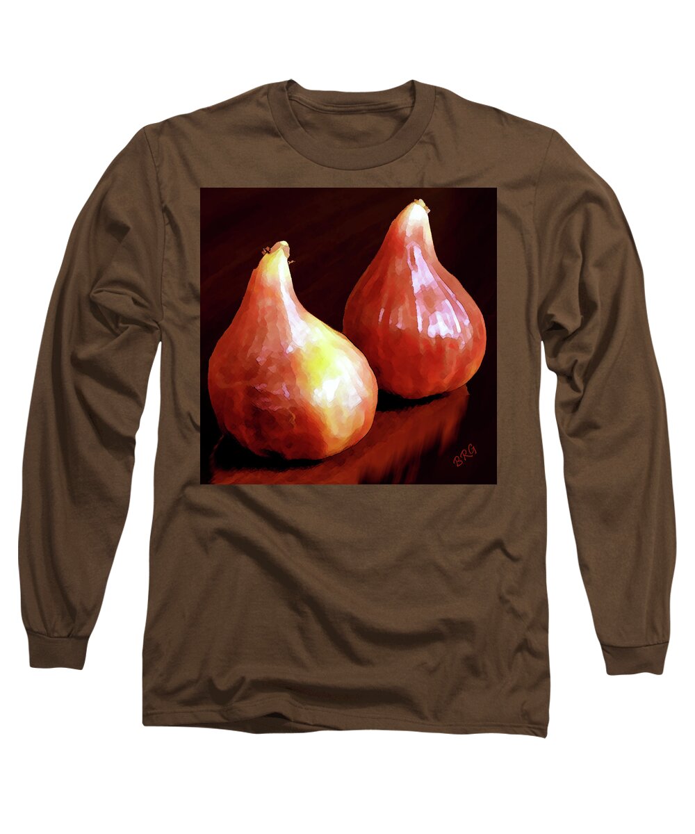 Fruit Long Sleeve T-Shirt featuring the photograph Midnight Figs by Ben and Raisa Gertsberg
