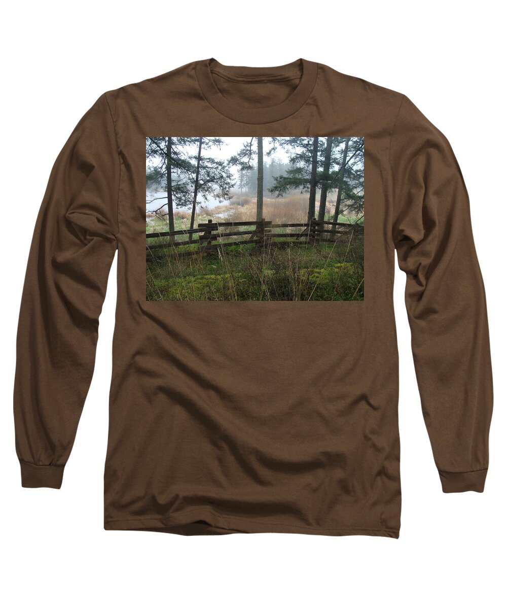 Forest Long Sleeve T-Shirt featuring the photograph Misty Flats by Cheryl Hoyle