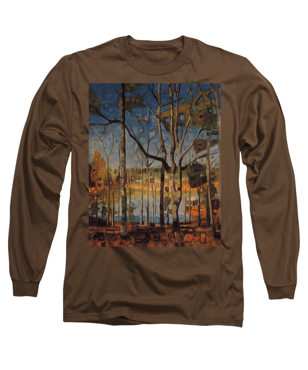Nature Long Sleeve T-Shirt featuring the painting Nature's Coloring Book by T S Carson