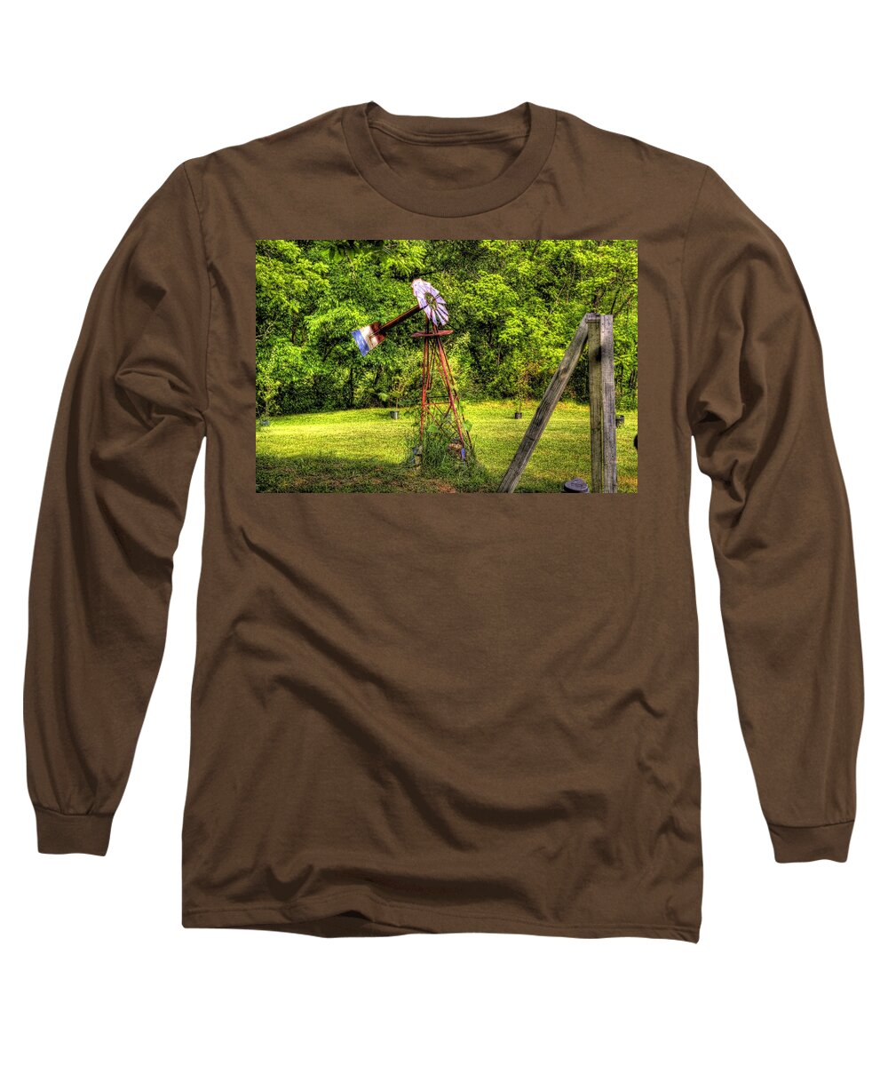 Wind Long Sleeve T-Shirt featuring the photograph Old Windmill by Jonny D