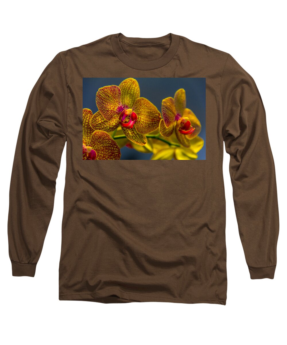 Flowers Long Sleeve T-Shirt featuring the photograph Orchid Color by Marvin Spates