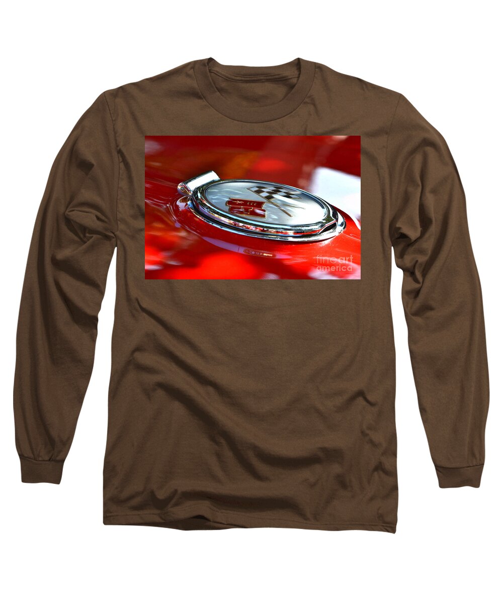  Long Sleeve T-Shirt featuring the photograph Orig F. Injected 63 Corvette Stingray by Dean Ferreira