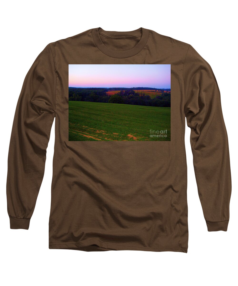 Woodstock Long Sleeve T-Shirt featuring the photograph Original Woodstock Concert Site - Back to the Garden by Susan Carella
