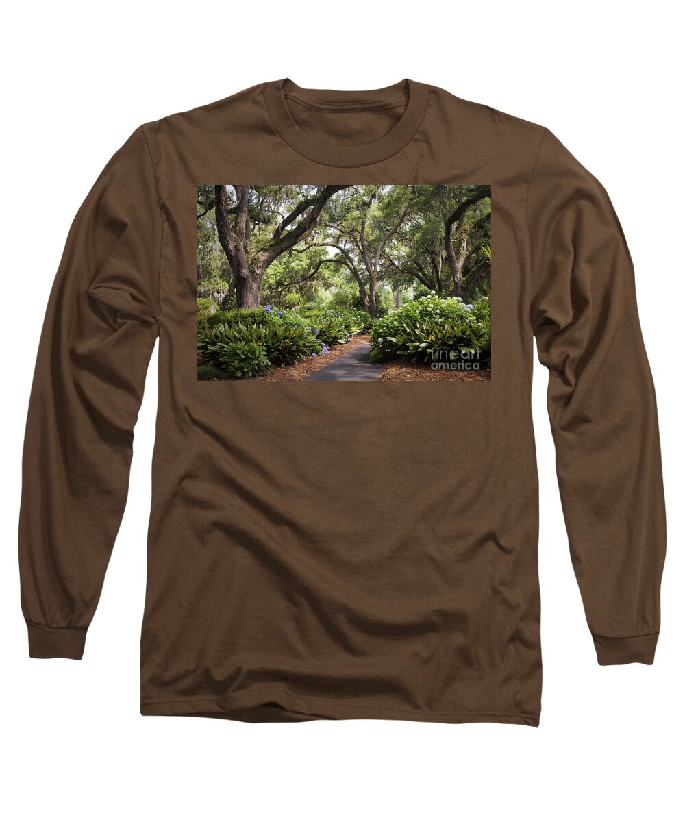 Beautiful Long Sleeve T-Shirt featuring the photograph Orton Plantation Scenic Walkway Brusnwick County NC by Jo Ann Tomaselli