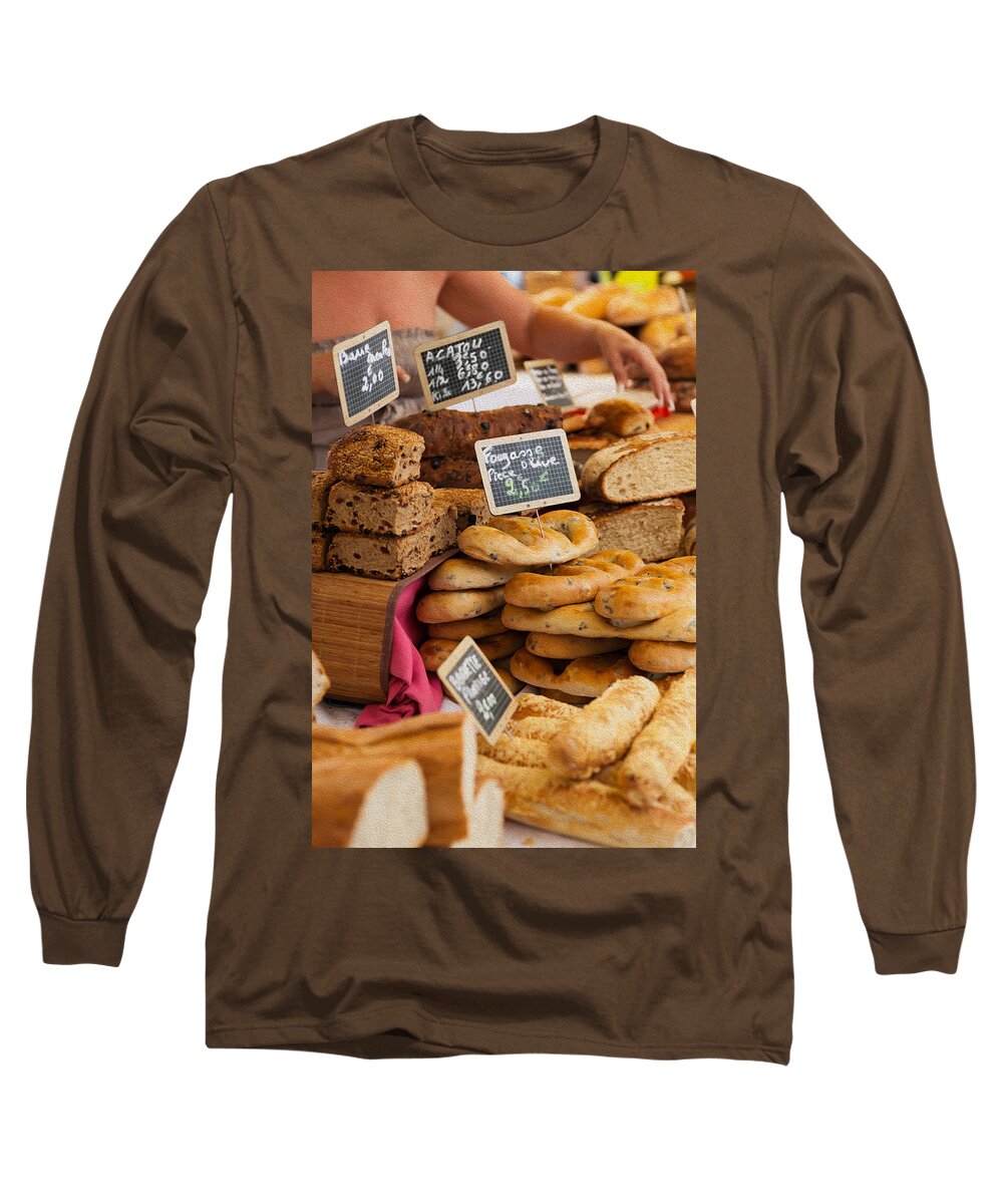 Europe Long Sleeve T-Shirt featuring the photograph Parisian Bakery by Raul Rodriguez