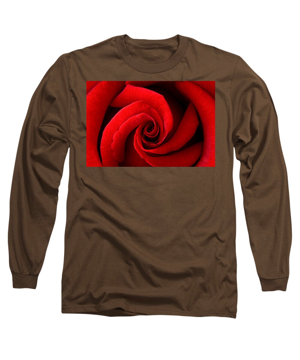 Red Long Sleeve T-Shirt featuring the photograph Perfect Red Rose by Lisa Chorny
