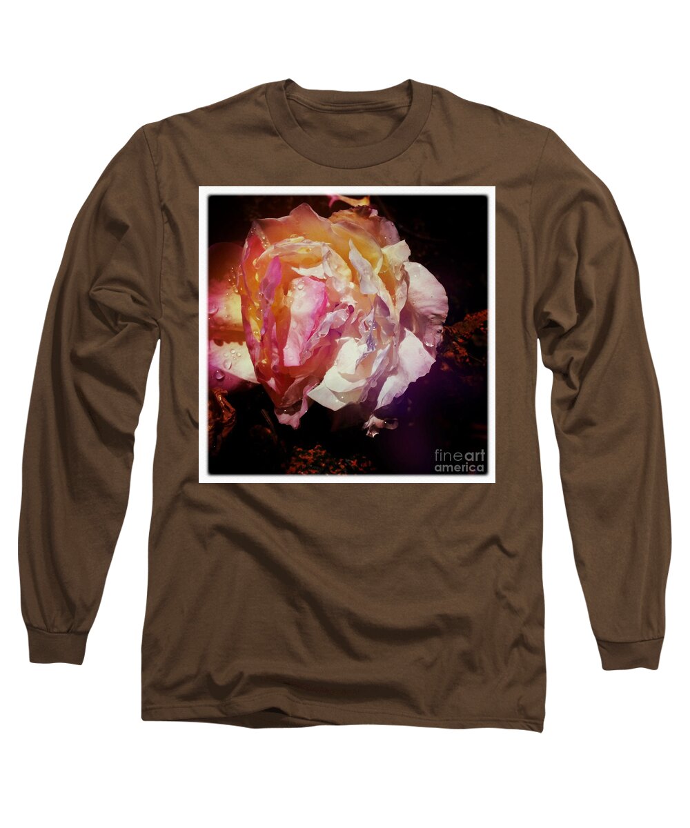 Raindrops Long Sleeve T-Shirt featuring the photograph Petals by Denise Railey