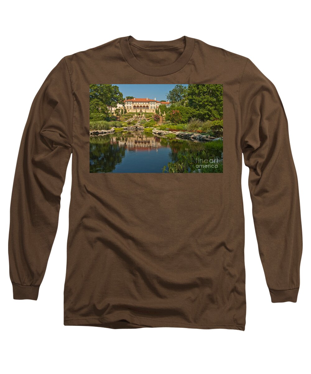 Villa Philbrook Long Sleeve T-Shirt featuring the photograph Philbrook Museum Of Art, Oklahoma by Richard and Ellen Thane