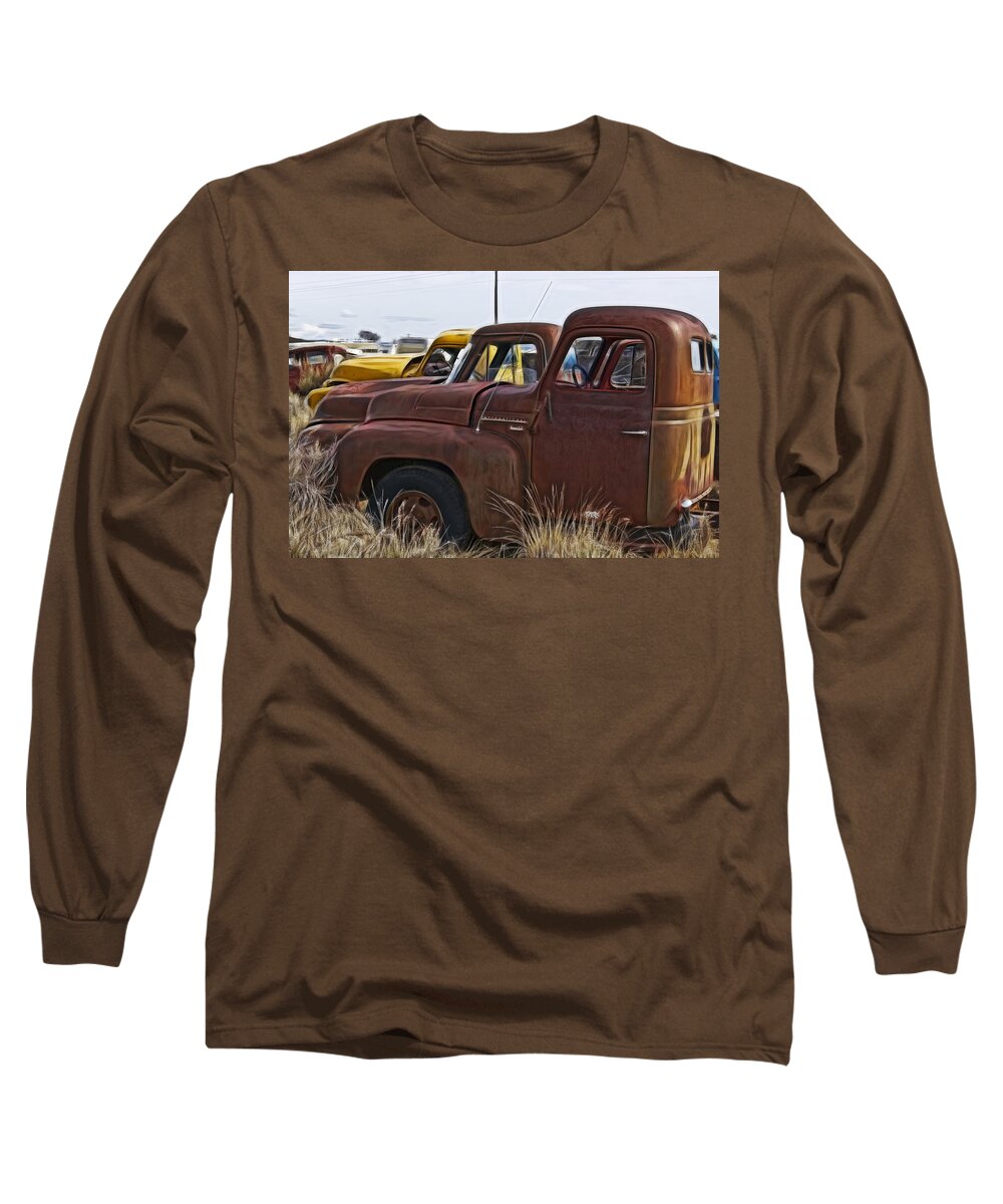 Pickup Cabs 2 Long Sleeve T-Shirt featuring the photograph Pickup Cabs 2 by Wes and Dotty Weber