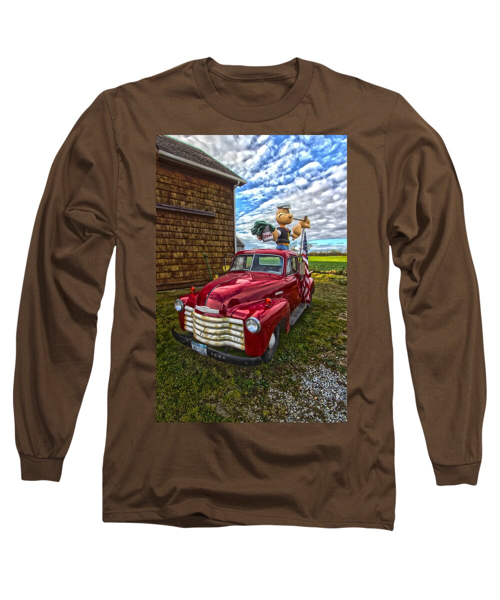 Popeye Long Sleeve T-Shirt featuring the photograph Popeye's Pickup by Robert Seifert