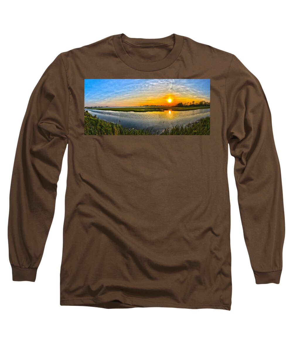 Quogue Long Sleeve T-Shirt featuring the photograph Quogue Sunset by Robert Seifert