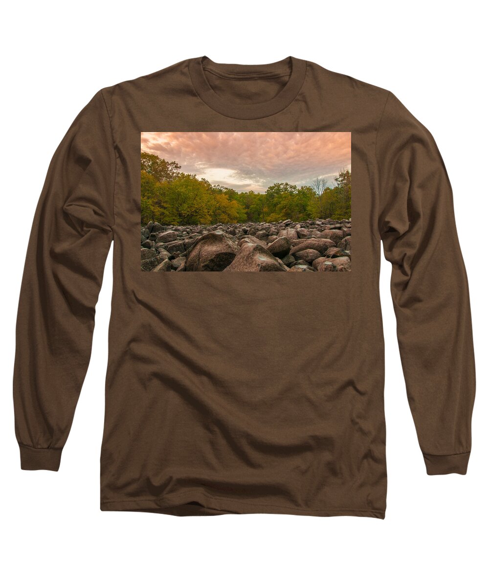 Pennsylvania Long Sleeve T-Shirt featuring the photograph Ringing Rock by Kristopher Schoenleber