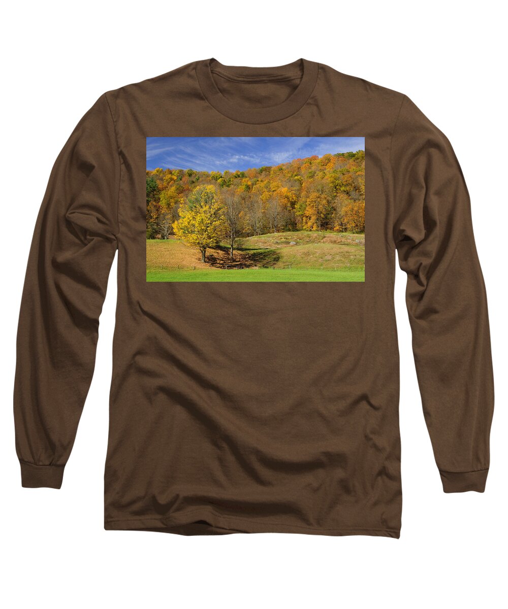 Autumn Long Sleeve T-Shirt featuring the photograph Rolling Hills by Luke Moore
