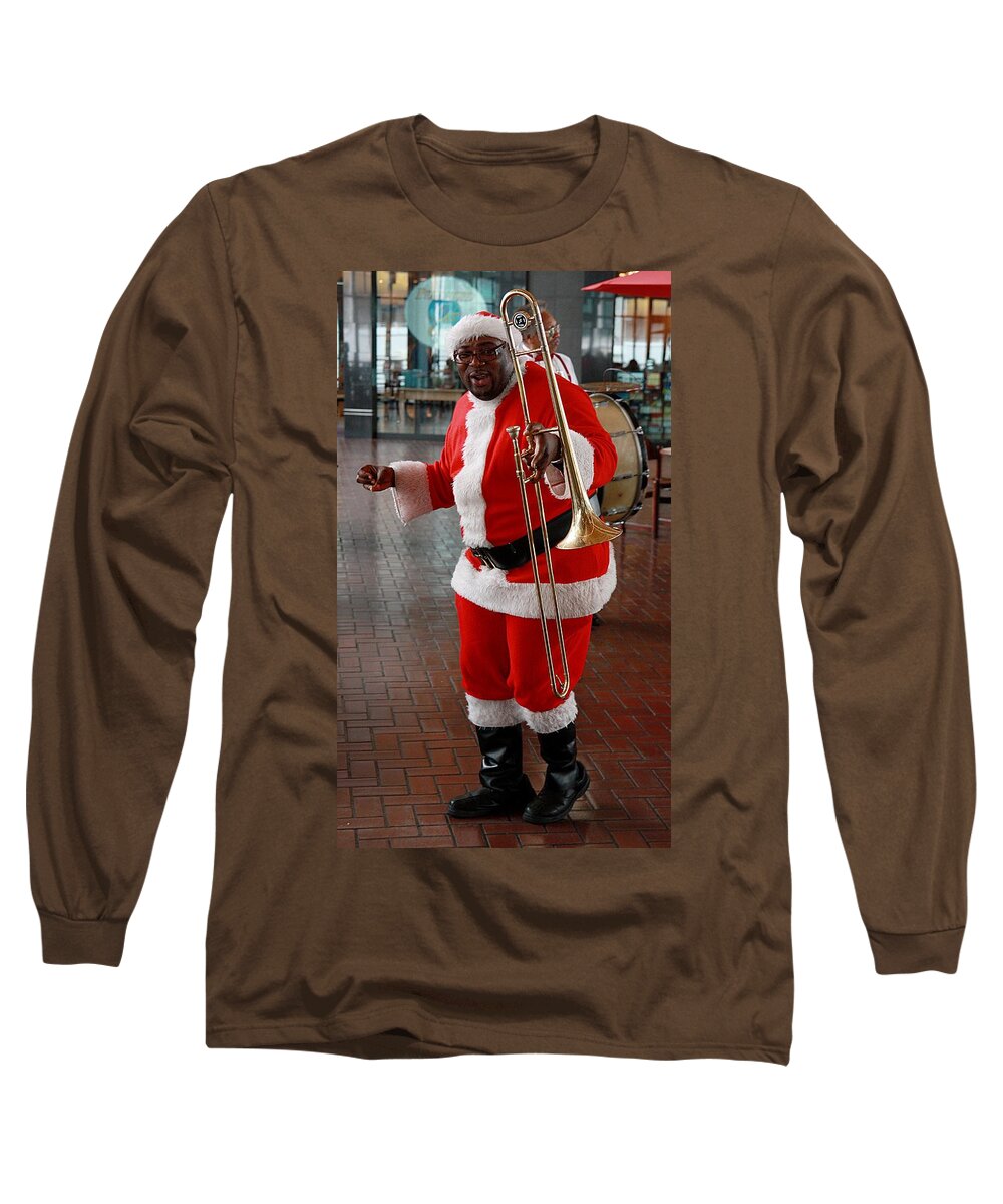 Santa Long Sleeve T-Shirt featuring the photograph Santa New Orleans Style by Joe Kozlowski