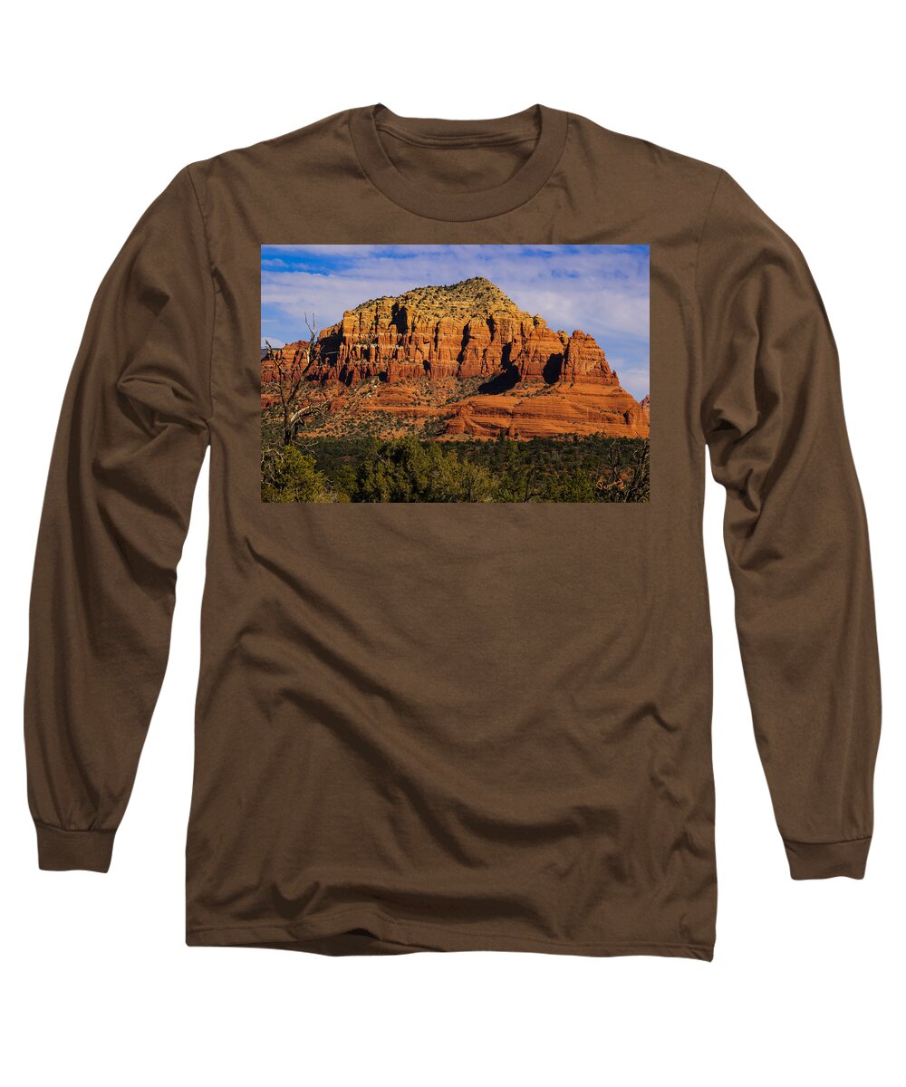 Pennysprints Long Sleeve T-Shirt featuring the photograph Sedona Rock Formations by Penny Lisowski