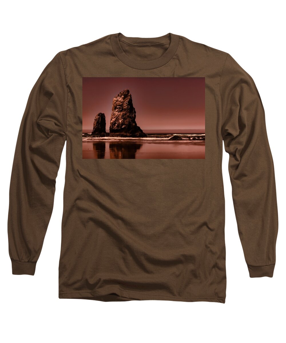 Needle Long Sleeve T-Shirt featuring the photograph Siblings to the Left by Monte Arnold