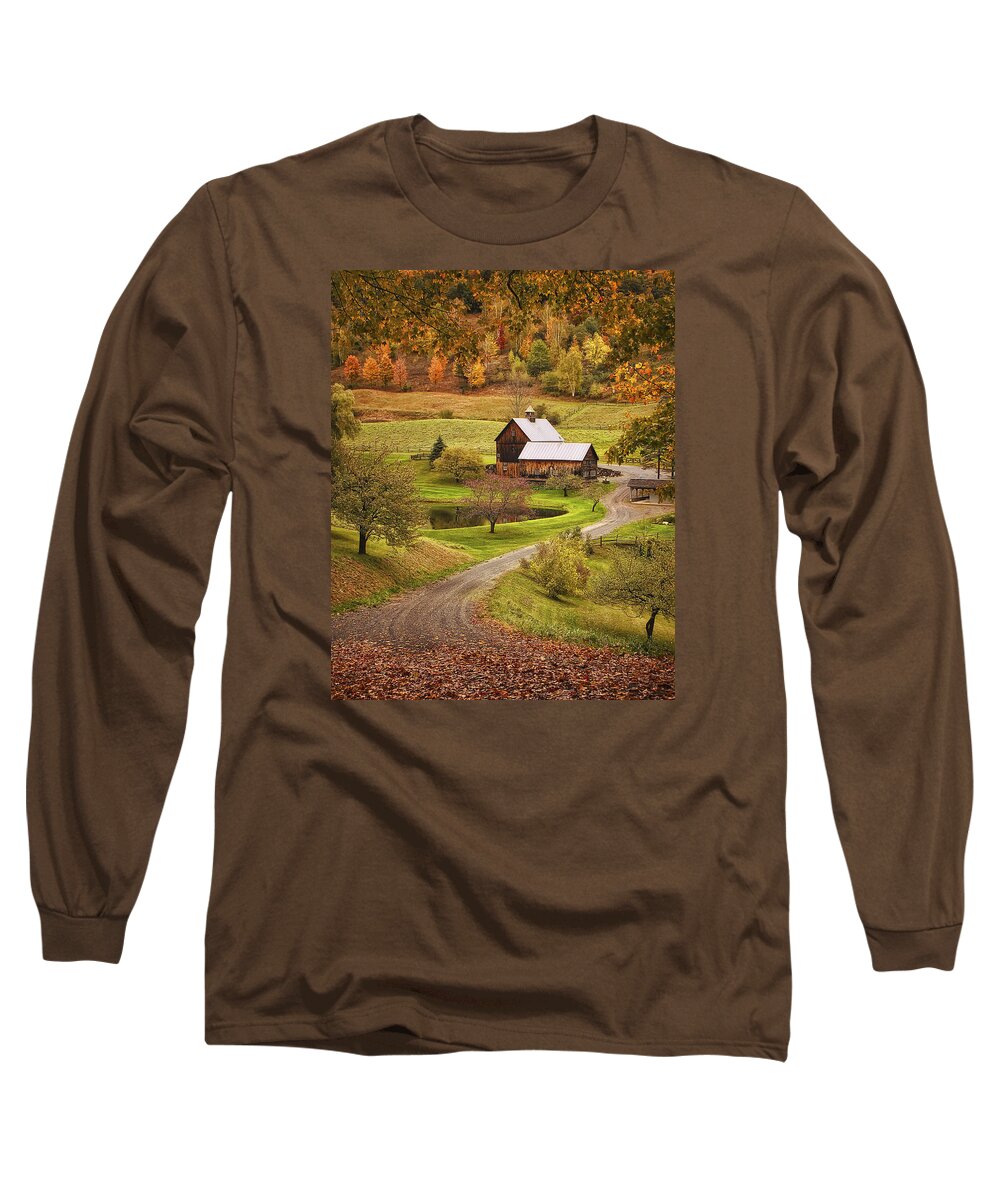 Sleepy Hollow Farm Long Sleeve T-Shirt featuring the photograph Sleepy Hollow Farm by Priscilla Burgers