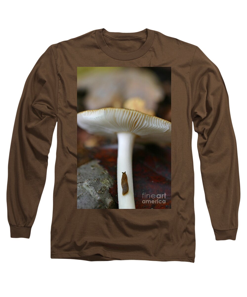Mushroom Long Sleeve T-Shirt featuring the photograph Slugs and Mushrooms by David Rucker