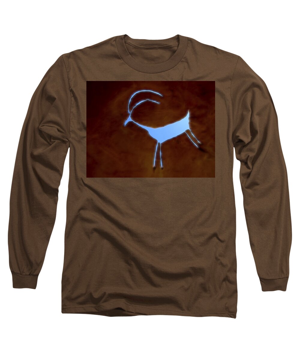 Nature Long Sleeve T-Shirt featuring the digital art Spirit Of The Mountain by William Horden