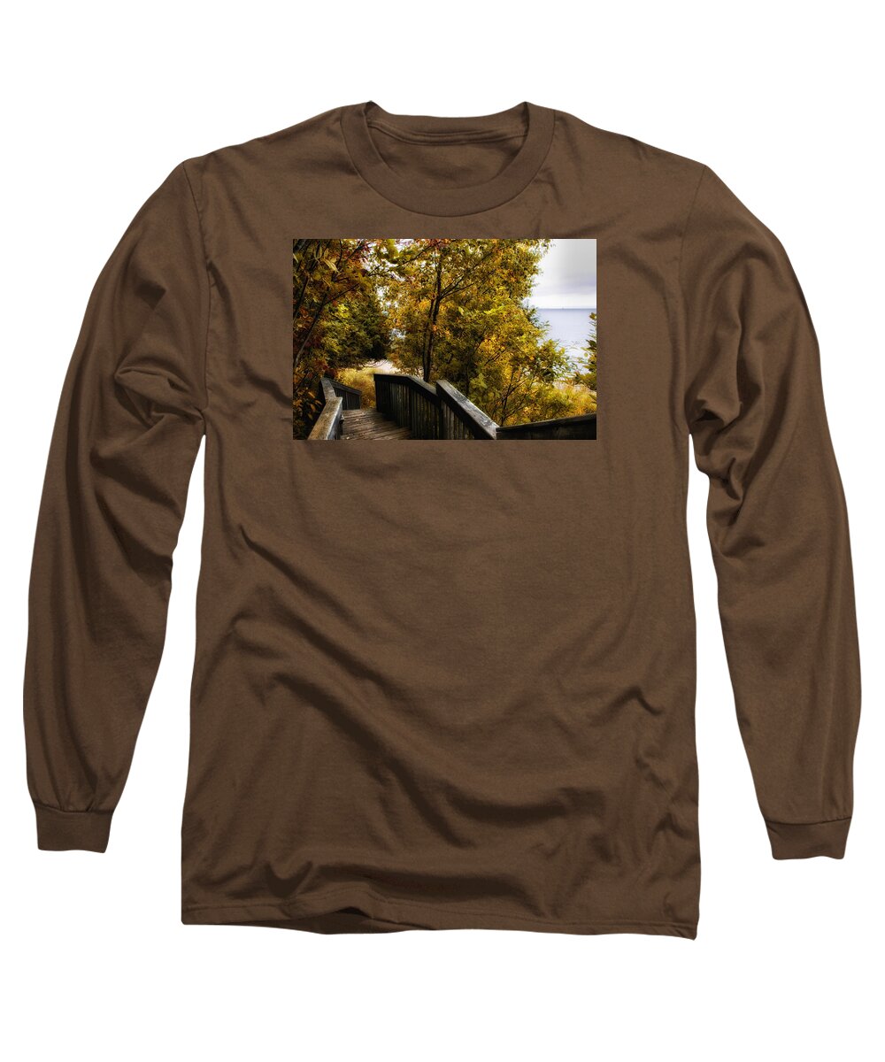 Stairway Long Sleeve T-Shirt featuring the photograph Stairway To Paradise by Gary O'Boyle