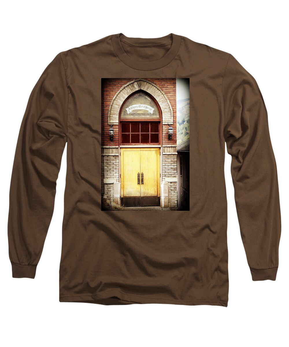 Church Long Sleeve T-Shirt featuring the photograph Street View by Melanie Lankford Photography