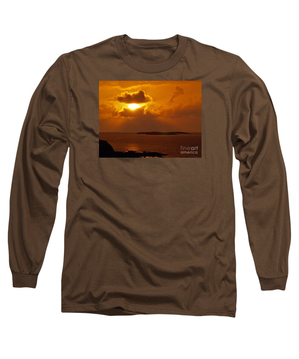 Fine Art Photography Long Sleeve T-Shirt featuring the photograph Sunset from the Dolphin Watch Cottage by Patricia Griffin Brett
