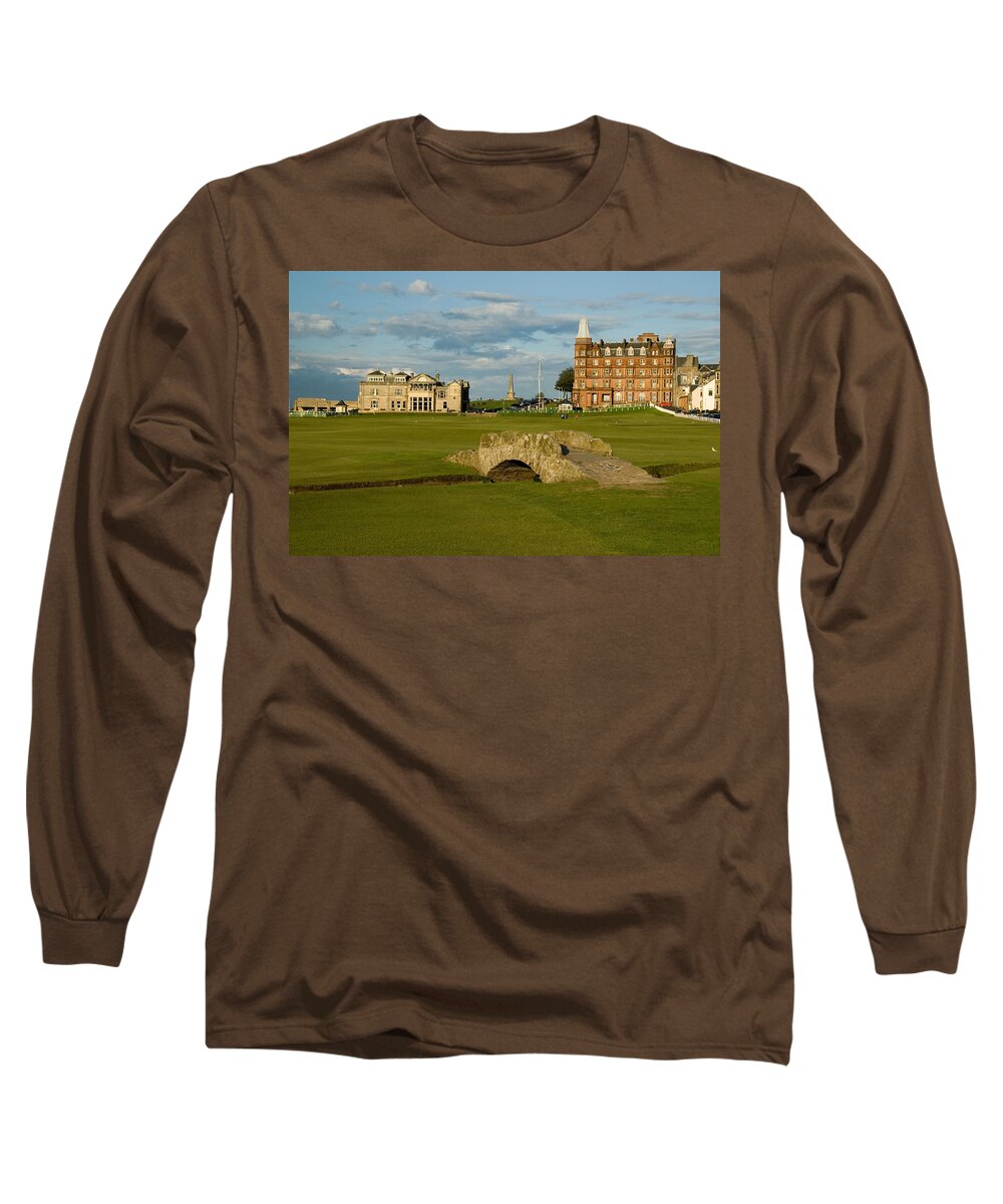 St. Andrews Long Sleeve T-Shirt featuring the photograph Swilken Bridge by Jeremy Voisey