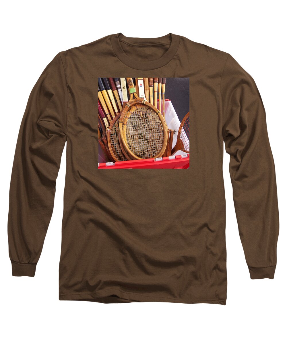 Tennis Long Sleeve T-Shirt featuring the photograph Tennis Anyone by Art Block Collections