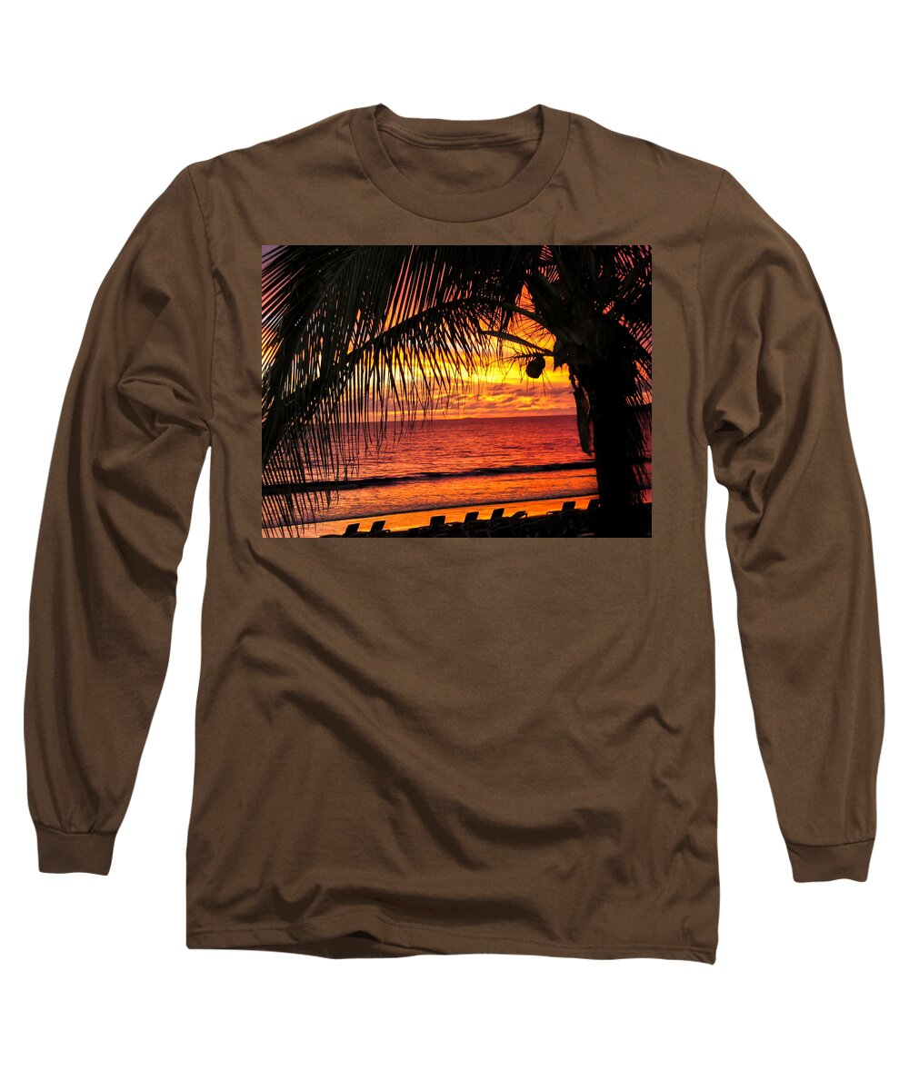 Mexico Long Sleeve T-Shirt featuring the photograph Tequila Sunset by Dawn Key