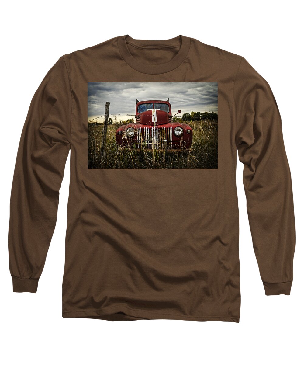 Manitoba Long Sleeve T-Shirt featuring the photograph The Good Old Days by Sandra Parlow