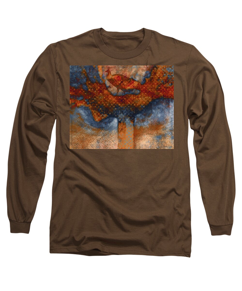 Tree Long Sleeve T-Shirt featuring the photograph The Peacock Tree by Suzy Norris