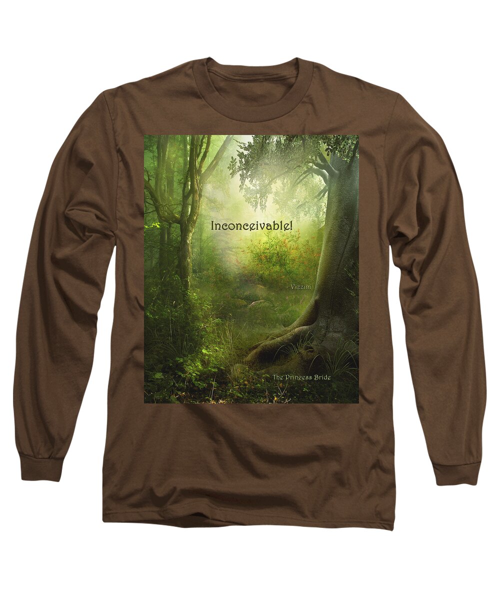 Featured Long Sleeve T-Shirt featuring the digital art The Princess Bride - Inconceivable by Paulette B Wright