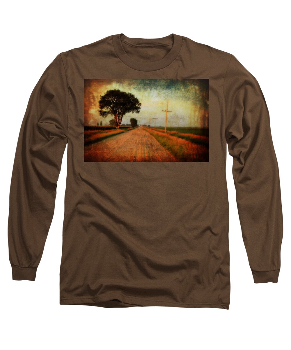 Gravel Road Long Sleeve T-Shirt featuring the photograph The Road Home by Julie Hamilton