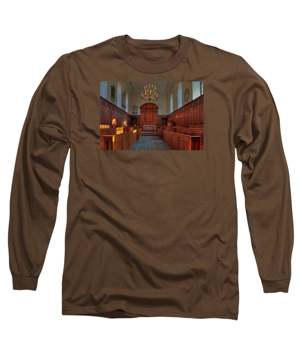 William And Mary Long Sleeve T-Shirt featuring the photograph The Wren Chapel at William and Mary by Jerry Gammon
