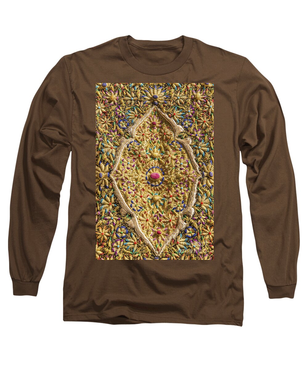 Arab Long Sleeve T-Shirt featuring the photograph Traditional Embroidery In Jerusalem Israel by JM Travel Photography