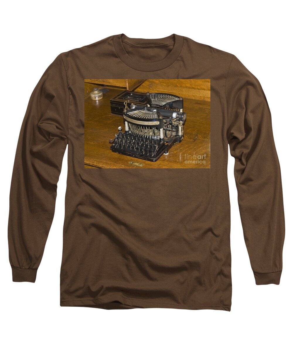 Typewriter Long Sleeve T-Shirt featuring the photograph Vintage Typewriter by John Greco