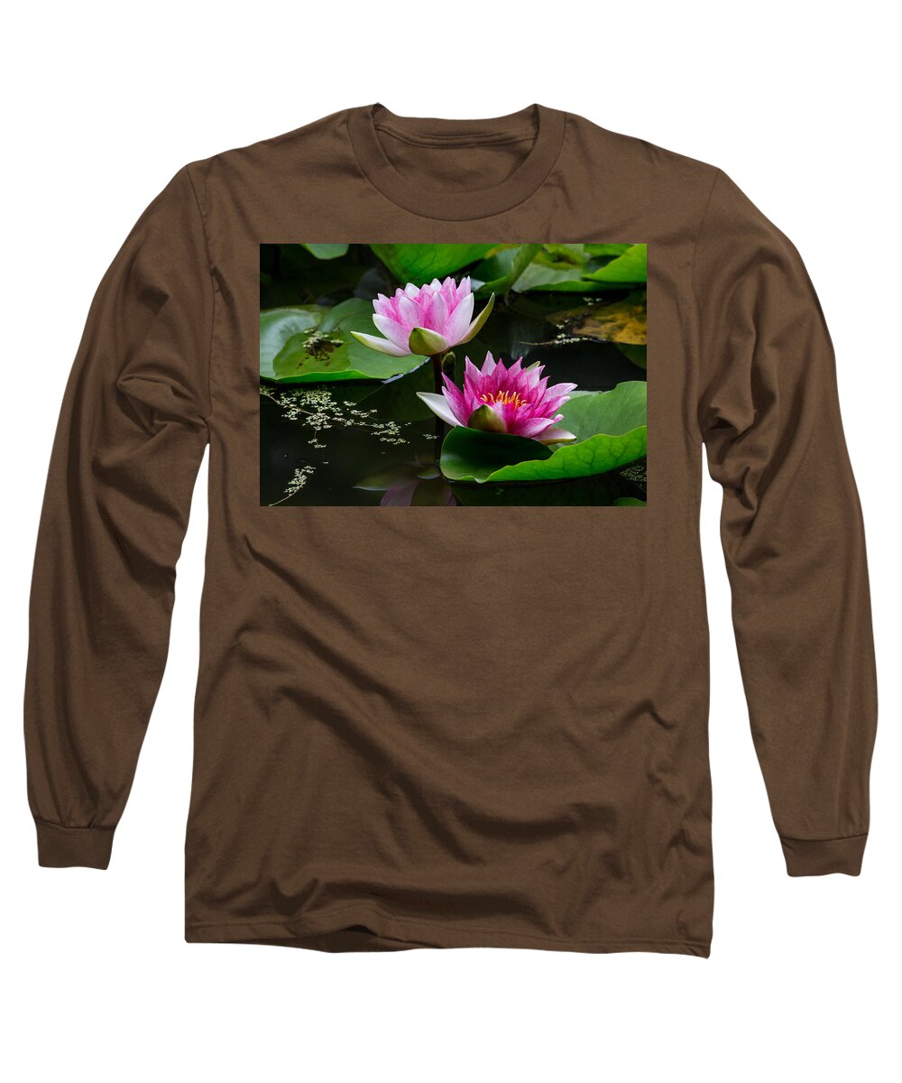 Water Garden Delight Long Sleeve T-Shirt featuring the photograph Water Garden Delight by Dale Kincaid