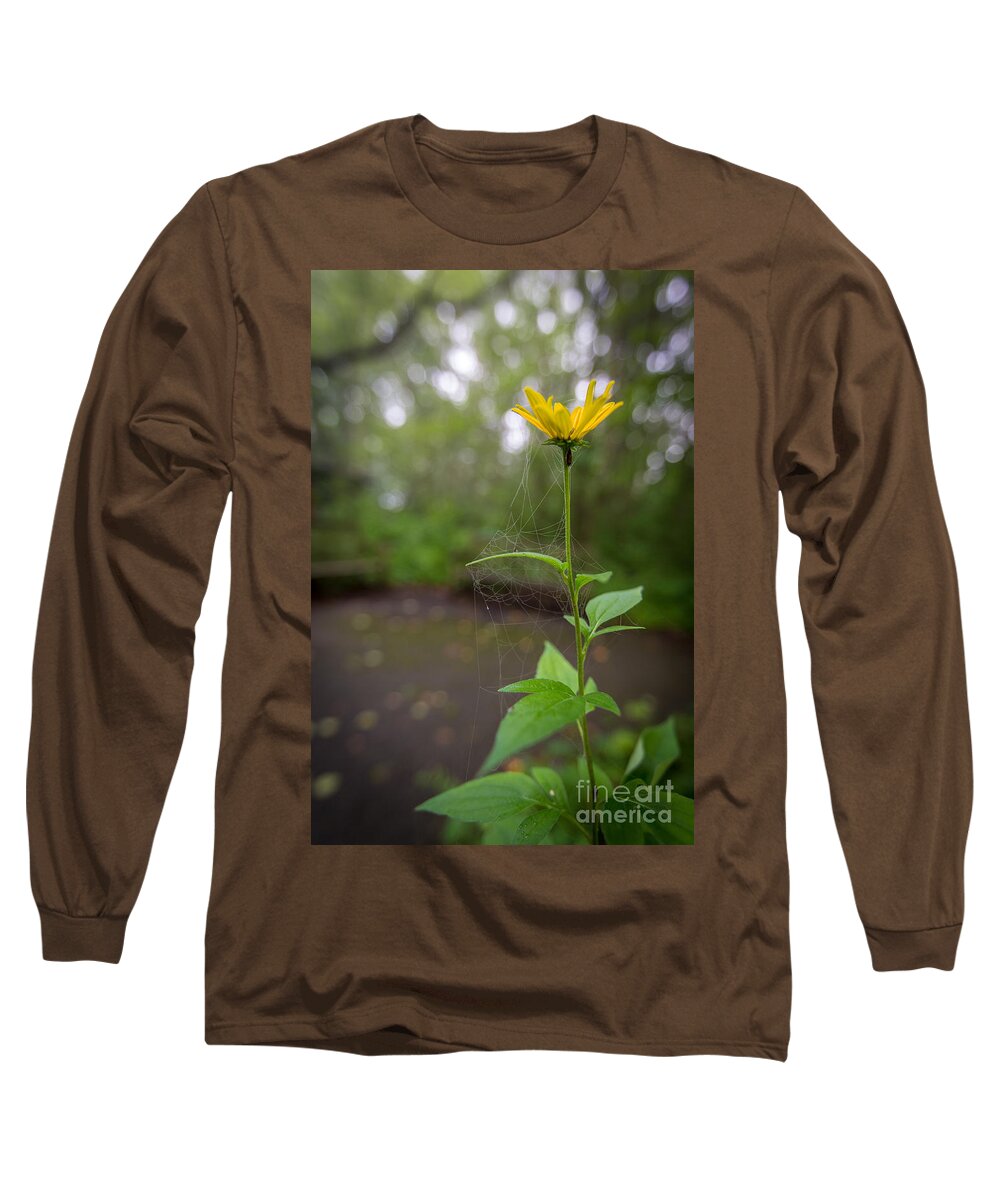 Annual Long Sleeve T-Shirt featuring the photograph Webbed Flower by Andrew Slater