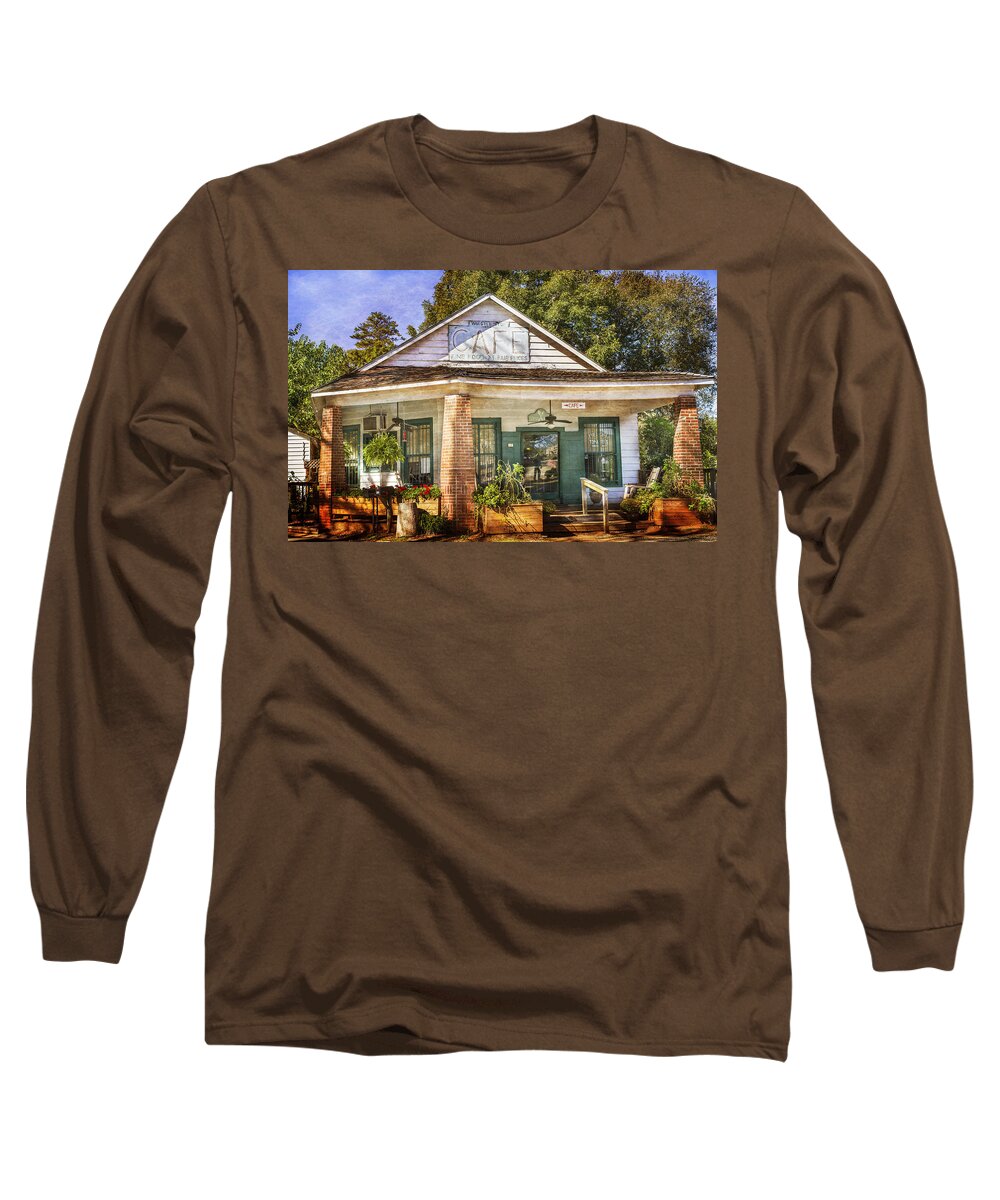 Whistle Stop Cafe Long Sleeve T-Shirt featuring the photograph Whistle Stop Cafe by Mark Andrew Thomas