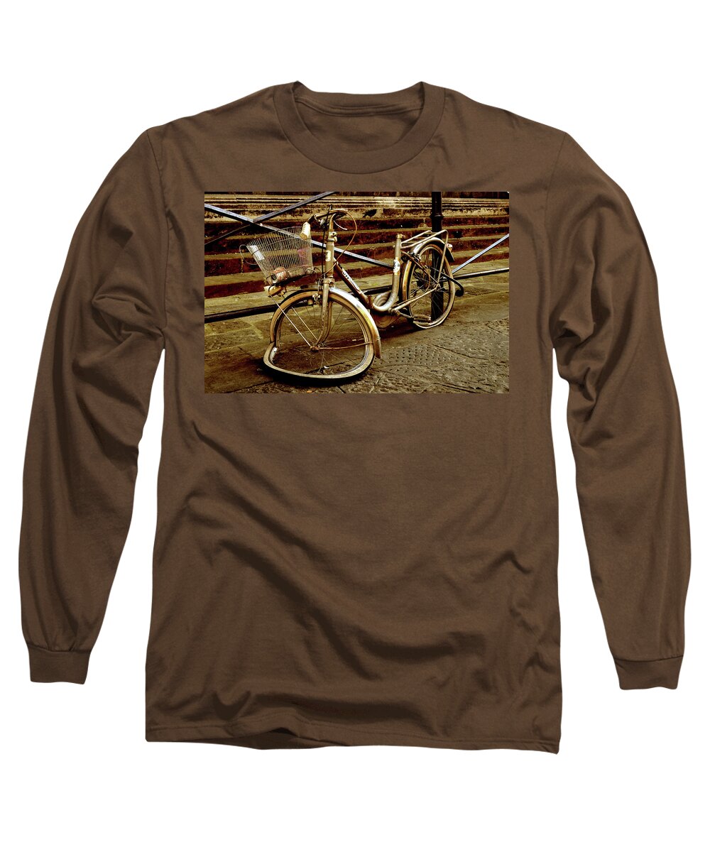 Bike Long Sleeve T-Shirt featuring the photograph Bicycle Breakdown by La Dolce Vita