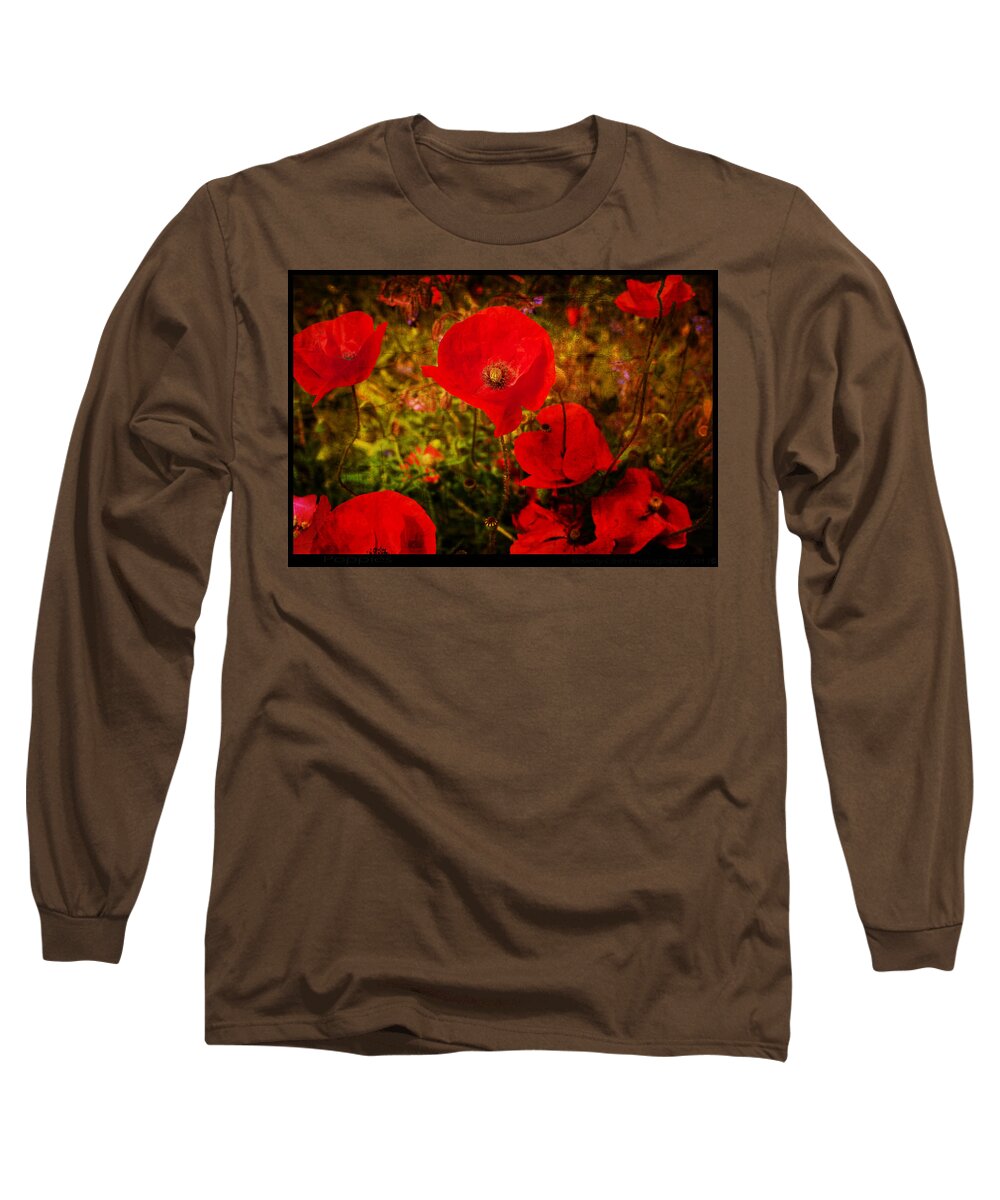Poppy Long Sleeve T-Shirt featuring the photograph Poppies by B Cash