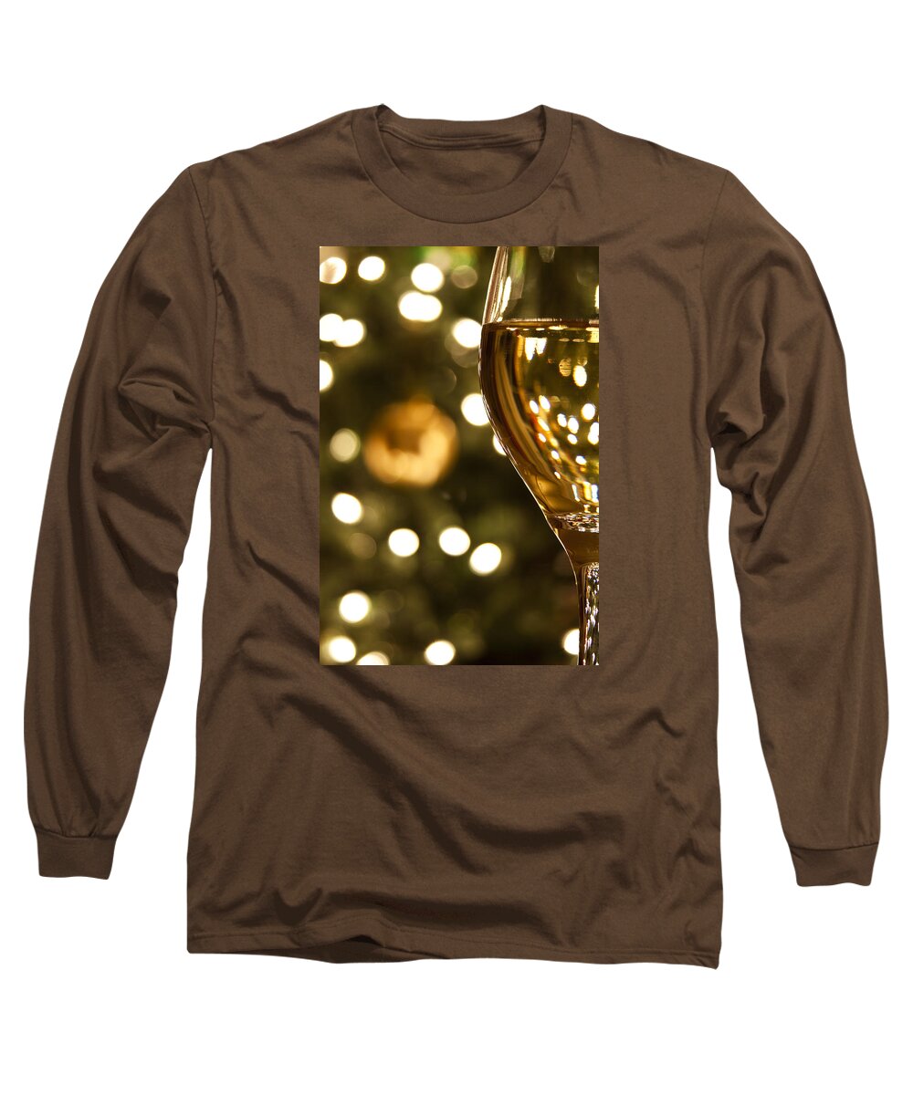 Christmas Long Sleeve T-Shirt featuring the photograph A Drink by the Tree by Andrew Soundarajan