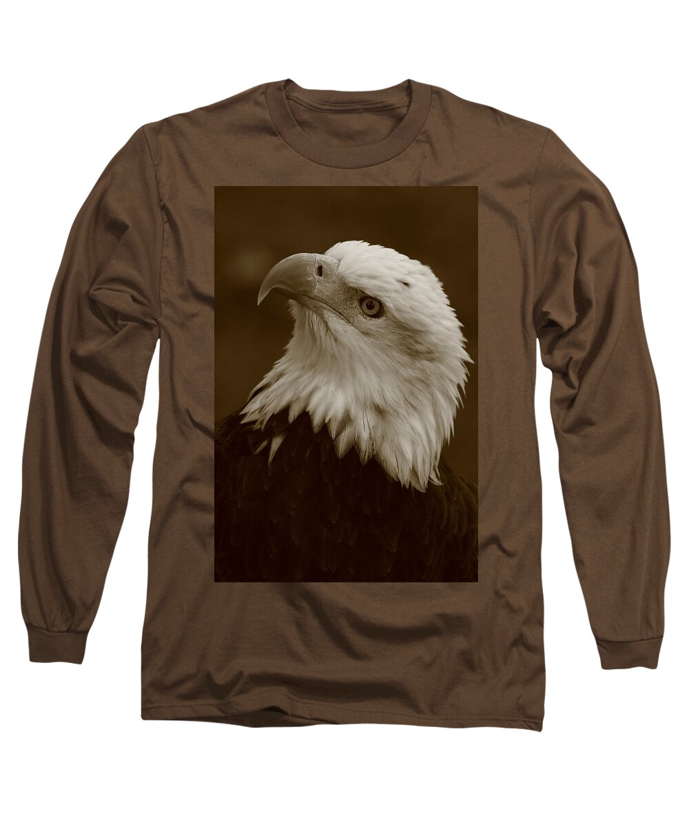 Eagles Long Sleeve T-Shirt featuring the photograph Bald Eagle Portrait by Bruce J Robinson