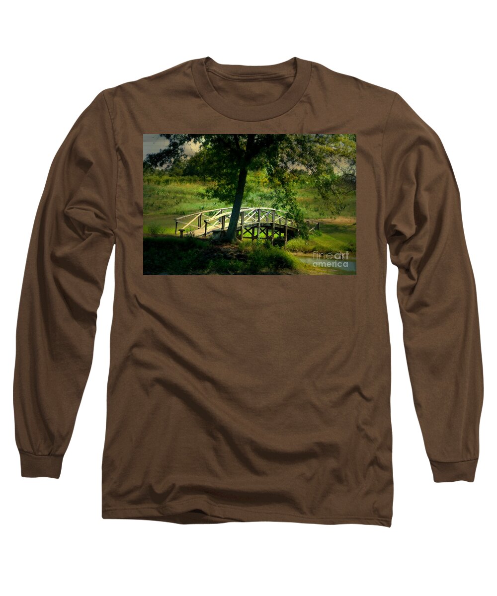 Landscape Long Sleeve T-Shirt featuring the photograph Bridge to Heaven by Peggy Franz