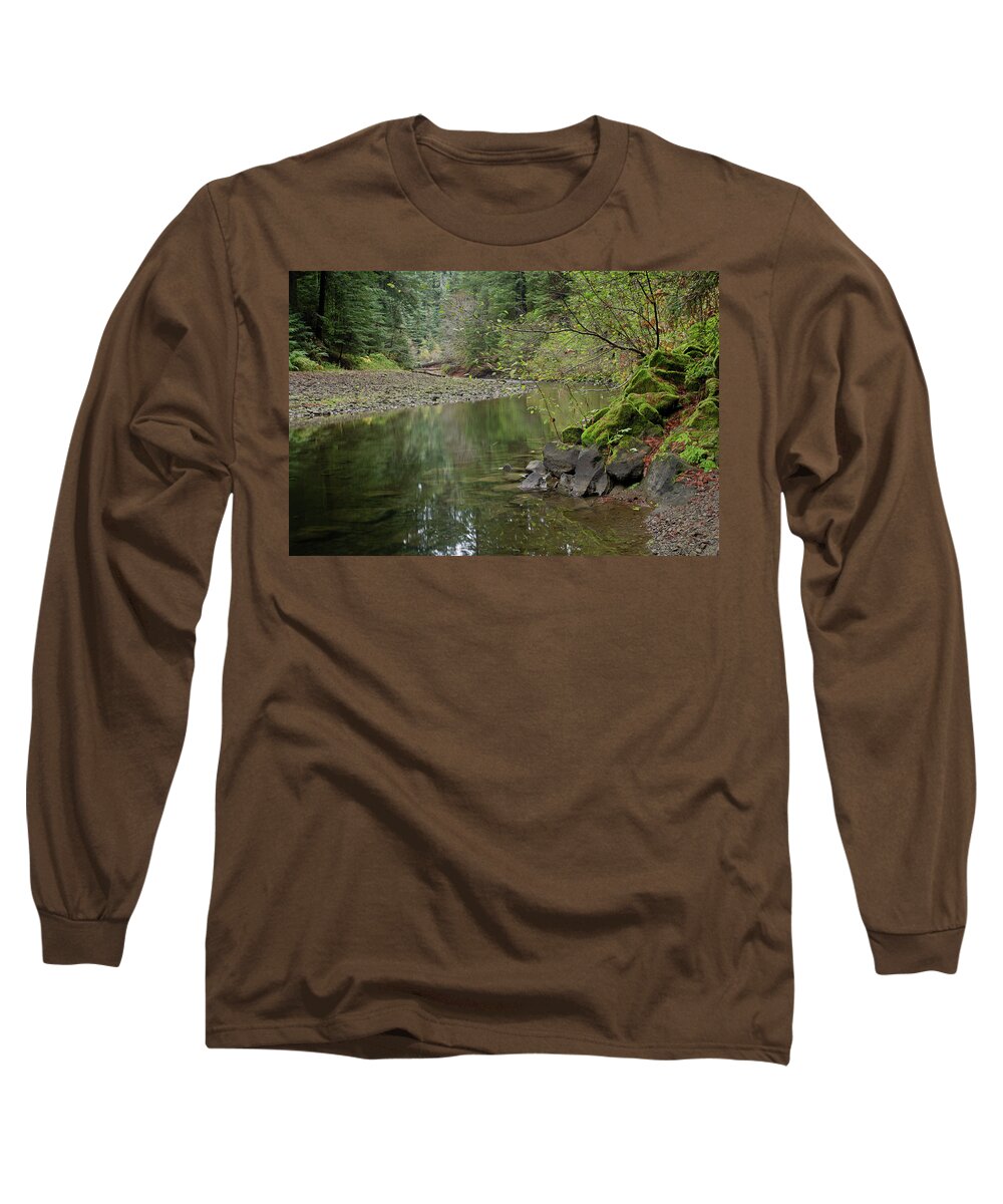 Creek Long Sleeve T-Shirt featuring the photograph Bull Creek by Greg Nyquist