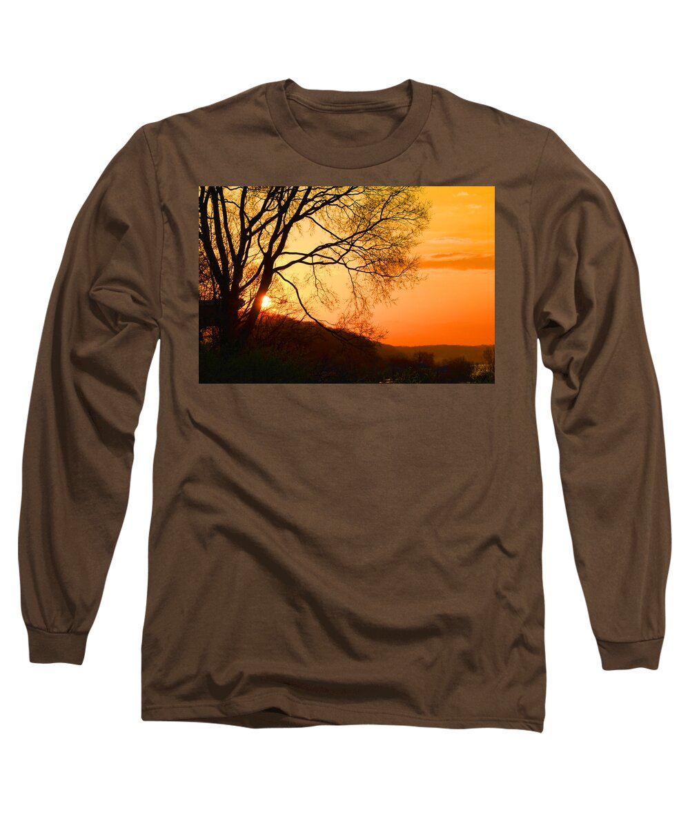 Sunrise Long Sleeve T-Shirt featuring the photograph Coming Up by Karen Wagner